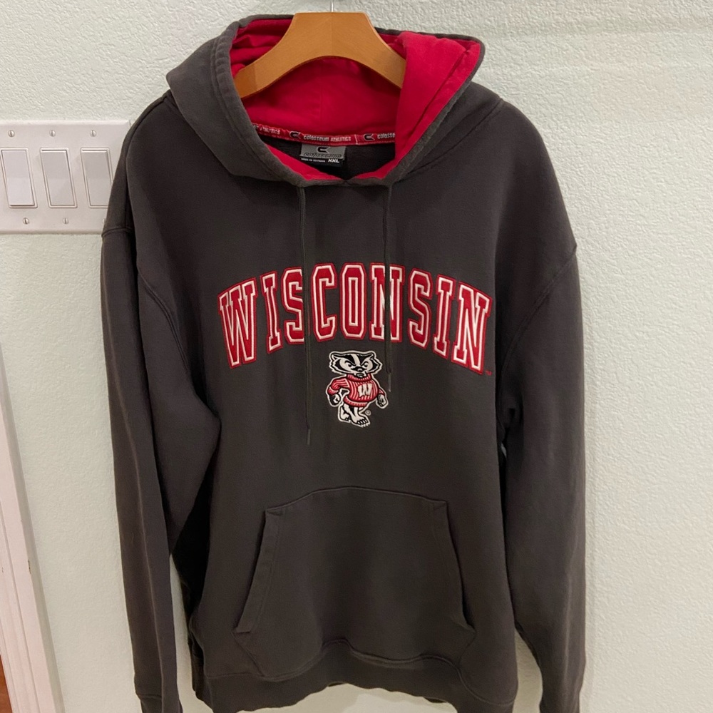 Badgers Bucky hoodie mens